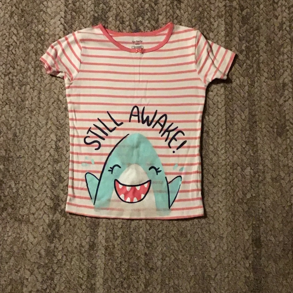 Carter's Pink and White Striped Top